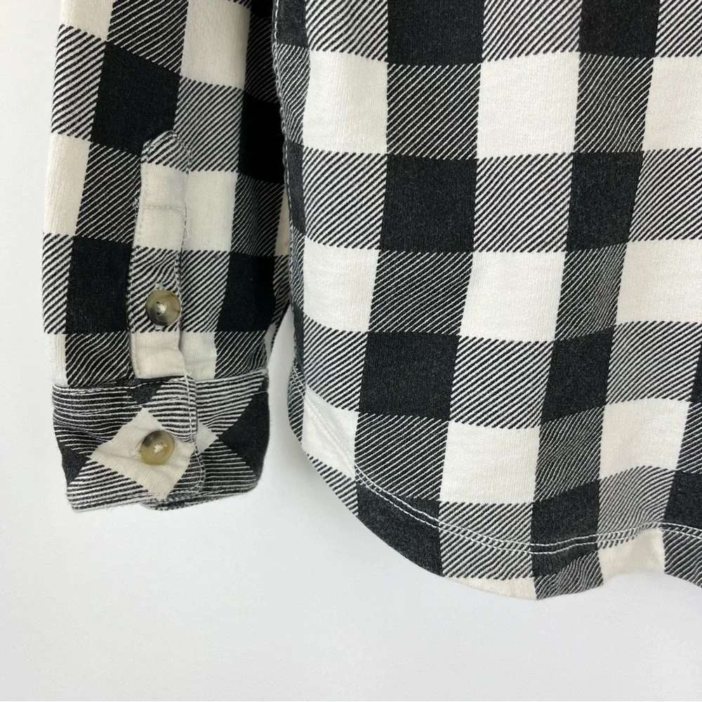 Hanna Andersson Flannel Button Down Shirt 110 cm